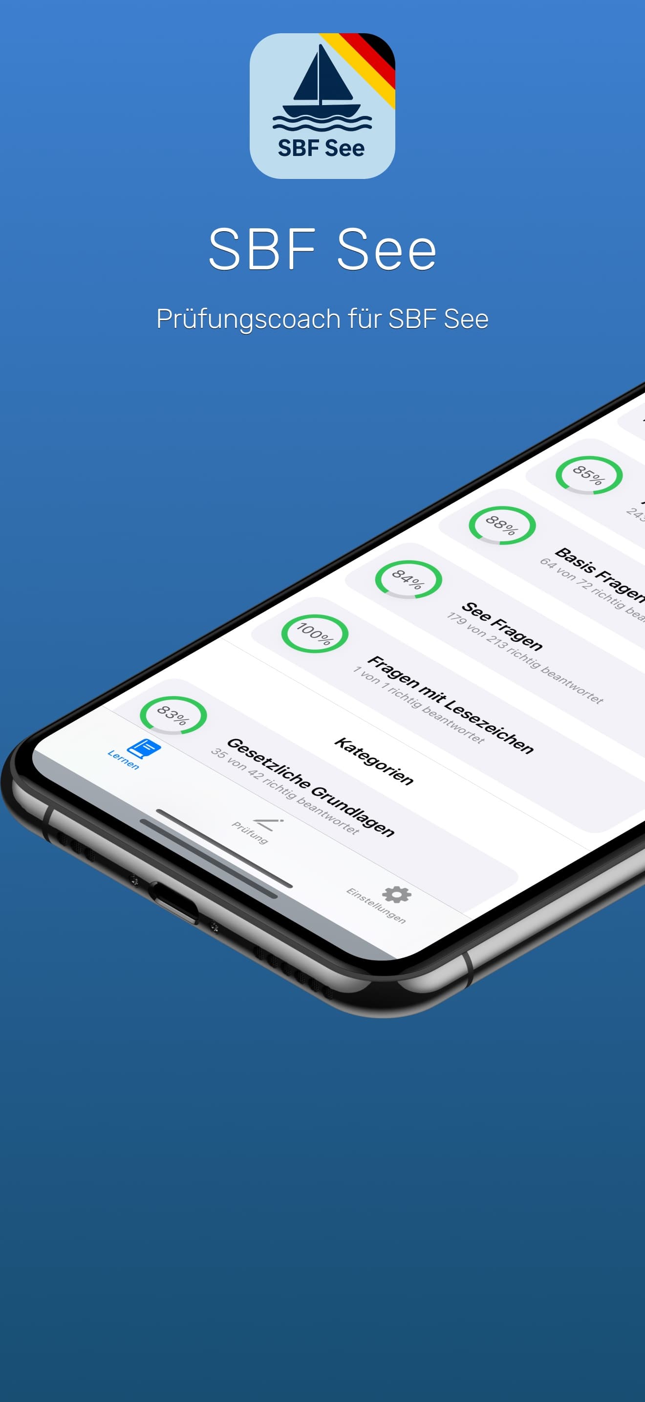 SBF See Prüfungscoach App Screenshot